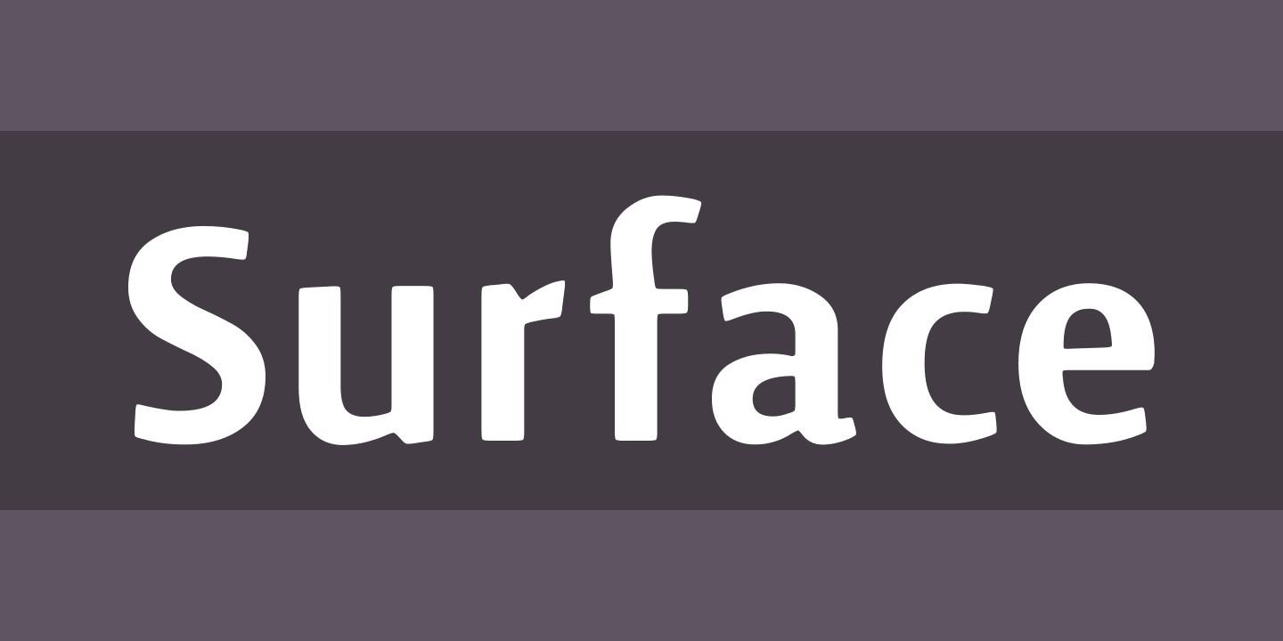 Font Surface